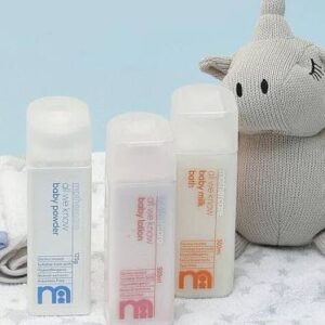 Mothercare All We Know Baby Toiletries Gift Pack P4 - Baby Lotion(300ml), Baby Shampoo(300ml), Baby Milk Bath(300ml) and Baby Comb(Free)